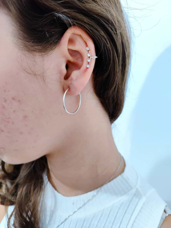 Argola Redonda Fio Redonda