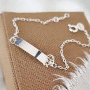 Pulseira Infantil Plaquinha Lisa