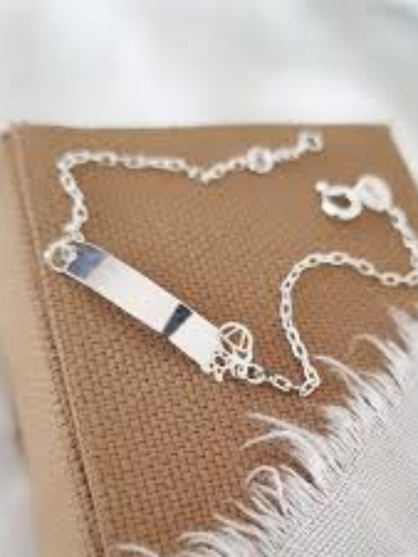 Pulseira Infantil Plaquinha Lisa