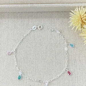 Pulseira Com Gotas Coloridas