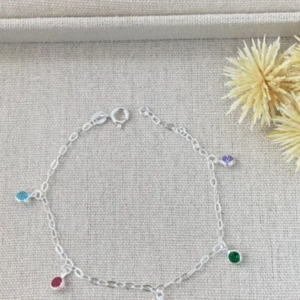 Pulseira com Cinco Pedra